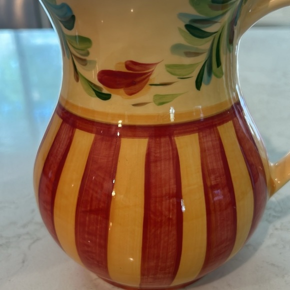 Southern Living at Home Gail Pittman Sienna Hand Painted Pitcher - Picture 3 of 5